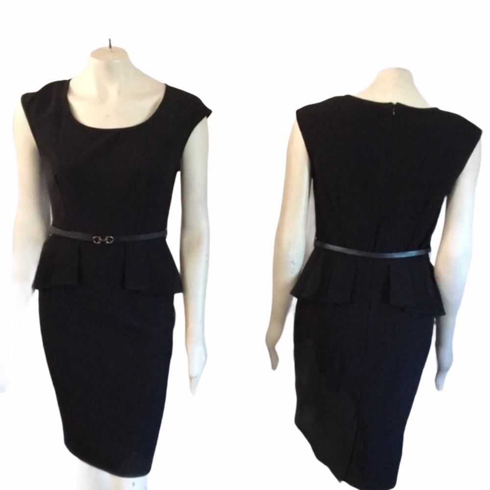 Elegant Black Midi Dress